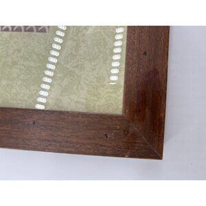 Vintage Dark Wood Smooth Frame 9 1/2" Square